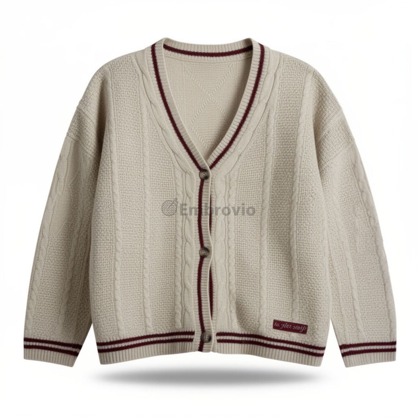 Taylor Swift Cardigan – Folklore Inspired Red 3 Star Embroidered