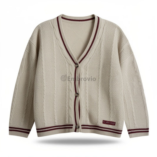 Taylor Swift Cardigan – Folklore Inspired Red 3 Star Embroidered